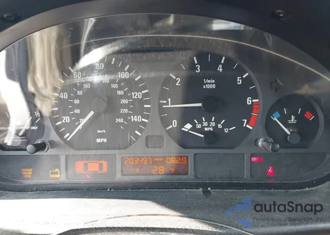 2001 BMW 325I из США, поврежденный, VIN WBAAV33421FV04082